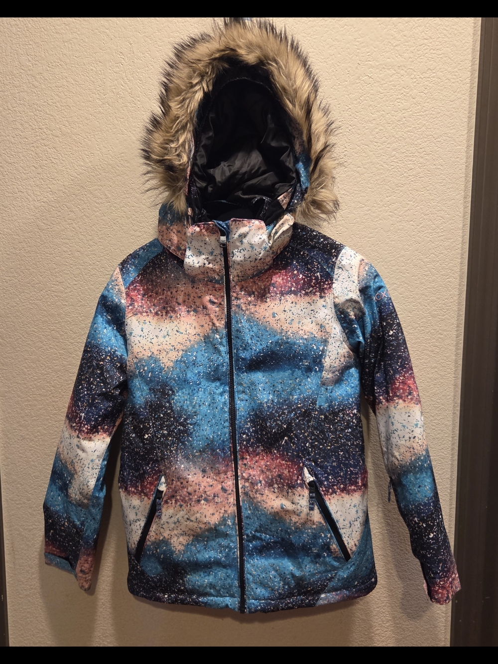 Roxy Black Puffer Ski Jacket - Insulated Lining